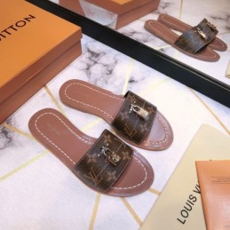 Replica Louis Vuitton Lock It Flat Mule Sandal