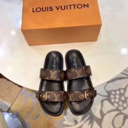 Replica Louis Vuitton Bom Dia Flat Mule Sandal